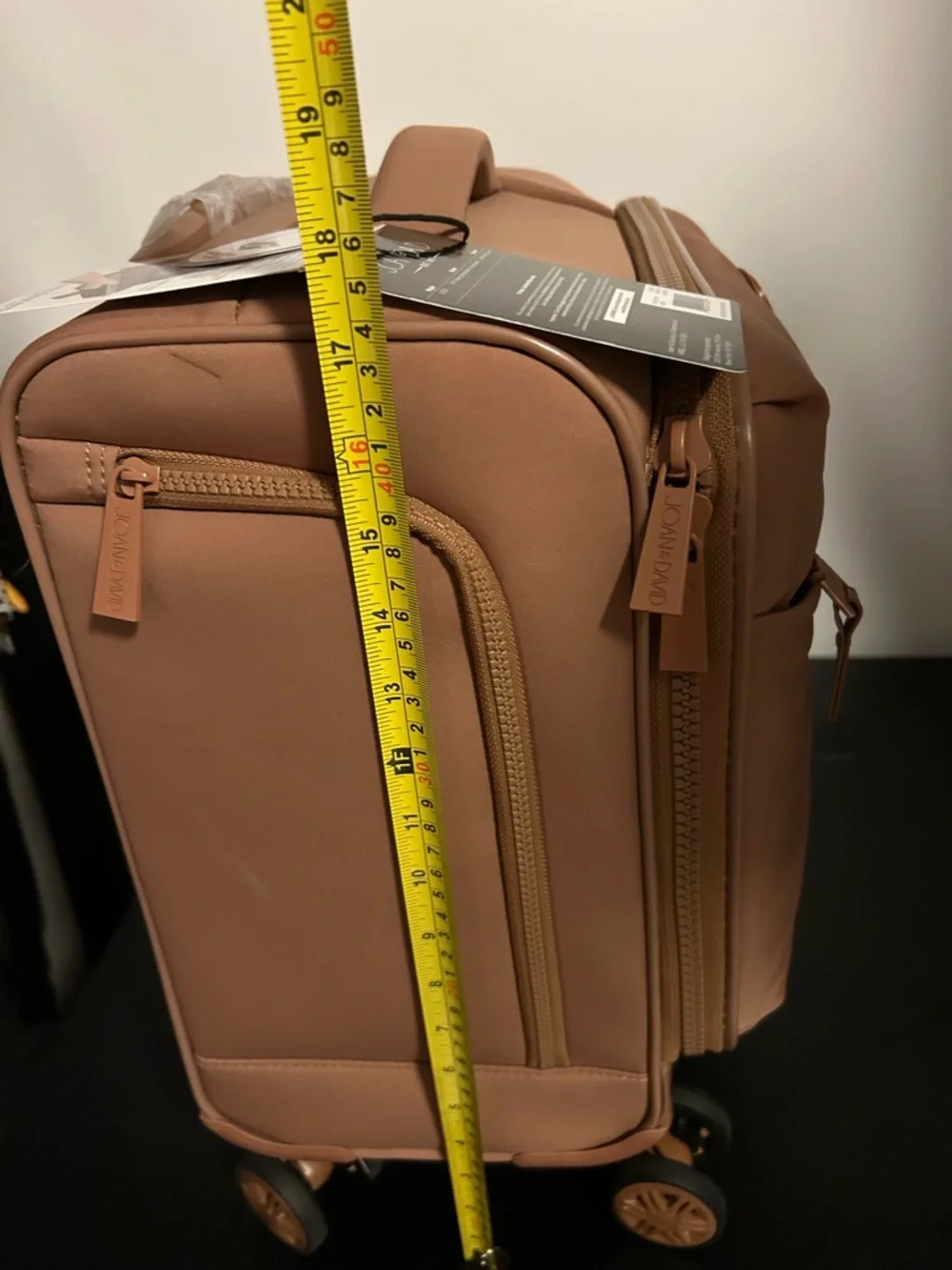 Joan & David Tan Carry-On 16” Rolling Workbook UNDERSEATER